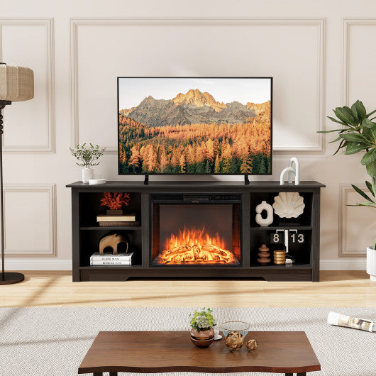 70-Inch TV Stand for up to 75" Flat Screen TVs with Adjustable-Black - Image 6